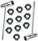 Llave de cadena de motosierra de repuesto 13 mm sobre 19 mm para sierra de Stihl Husqvarna, 10 pcs de cache-barre de piñón para Stihl 010 011 012 024 026 028 030 031 032 034 036 038 039 041 AV 042 046