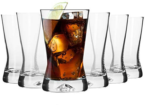 KROSNO Wassergläser Gläser | 200 ML | Set von 6 | X-Line Kollektion