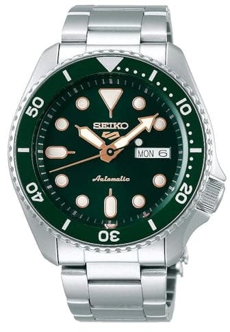 Seiko 5 Sports Herren-Uhr Edelstahl mit Metallband SRPD63K1