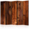 decomonkey Paravent Raumteiler Innen Holz Brett 225x172 cm 5 Teilig Beidseitig Room Divider Wall Raumteiler Stehend Trennwand Sichtschutz Spanische Wand Sichtschutzwand Wohnzimmer