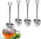 Generic Filter Spoon, Stainless Steel Cup Guide Bar Infuser with Heart Handle for Tea Leaf Spice Strainer Basket