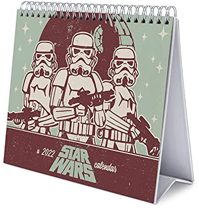 Grupo Erik Tischkalender 2022 - Star Wars Kalender 2022 Tischkalender - Tischplaner 2022 Planer 2022