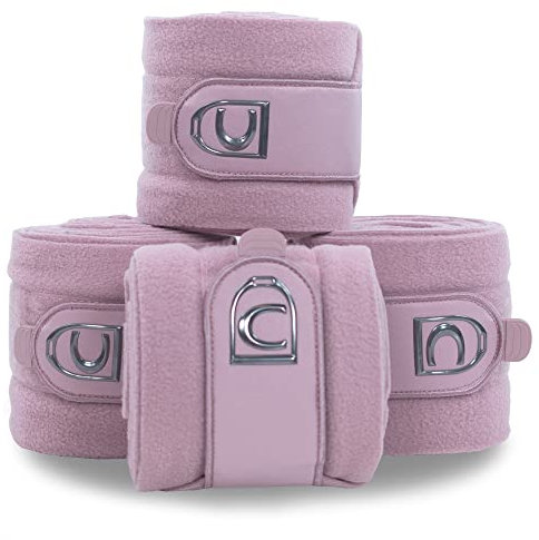 Cavallo Fleece Bandagen HIVA in Rose Antique