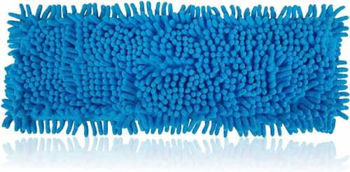 Microfiber Assorted Color Cleaning Mop Cover Reusable Washable Noodle Head Refill Replacement For Wet Or Dry Scrubbing Dust Cloths Super Absorbent Skirting Board Floor Cleaner 41cm x 13cm 2PC