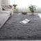 Kunstfell 40x60cm Carpet Wohnzimmer Nachahmung Wolle Teppich Fellteppich Longhair Einfach zu Säubern für Esszimmer oder und Die Küche Cafe Lounge Sofas Usw, Dunkelgrau