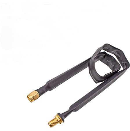 SPORTARC Antennenkabel Rp-Sma Helium Ultra Low Loss 30 cm Flaches Koaxialkabel Verlängerung Pigtail
