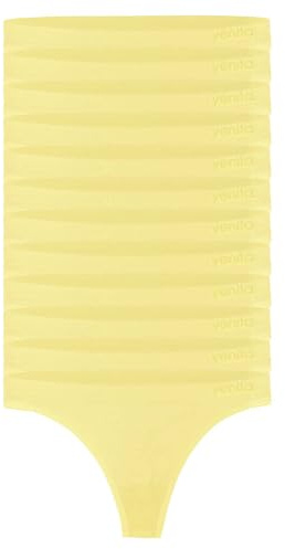 Yenita 12er Pack Damen Strings, Basic String Tanga, Lemonade, Gr. XS/S