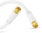 Perfect SAT-Kabel, Antennen-Kabel, Koaxial-Kabel, F Stecker auf F Stecker, 3,00 m, weiß
