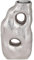 EGLO LIVING Metallvase Tadoussac, Elegante Deko Vase, organisch geformte Dekovase für Wohnzimmer, Blumenvase Handmade aus Metall in Nickel, Tischdeko 13,5 x 25 cm