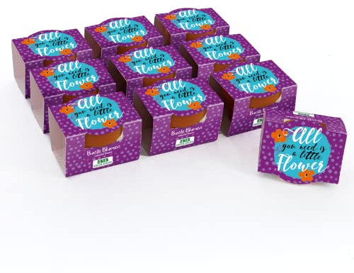 Bull & Bear 10er Set Mini Pflanzset 'All you need is a little flower' mit Blumensamen im Topf 4,5cm, Bunte Blumen als Anzuchtset mit Pflegeanleitung