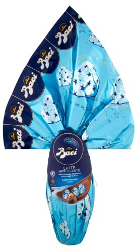 Perugina Baci Latte Uovo di Cioccolato al Latte Ostereier aus Milchschokolade mit Überraschung und 4 Pralinen 265g