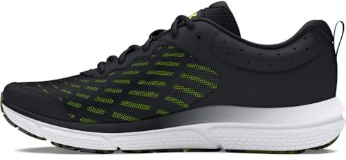 Under Armour Herren UA Charged Assert 10 Sneaker, Schwarz Weiß, 43 EU