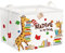 Clastyle Study Baby Laundry Hamper Collapsible Clothes Kids Storage Basket Waterproof Boy Girls Toy Box for Nursery Room, Giraffe Book, 40 * 30 * 30 cm