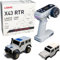 LDARC Mini RC Crawler 1:43 4WD All Terrain RC Rock Truck Ideal Für Raupenfahrzeug-Enthusiasten 2.4Ghz Maßstab Ferngesteuertes Auto Modell Kommt Mit DIY Weißer Karosserie(Grau)