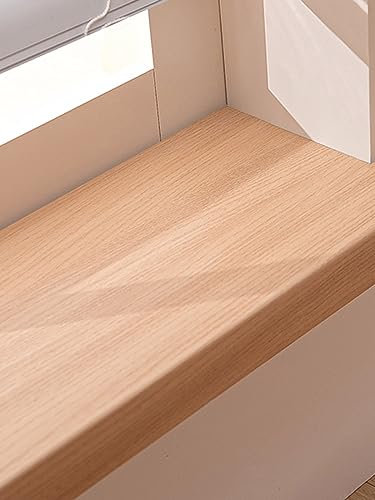 ZAQYCM Fensterbank Fensterbankabdeckung Mit 4 cm Kante, Fenstersimskappe Aus Beton Mit Holzoberfläche, Individuelle Größe, Wasser- Und Ölbeständig, Color : W 16cm(6.3 in), Size : L