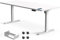 Flamaker Höhenverstellbarer Schreibtisch 200 x 80 cm, Schreibtisch Höhenverstellbar Elektrisch mit Memory Funktion, Computertisch mit Kabelmanagement, Standing Desk, Stehpult, Bürotisch, Weiß
