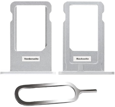 IS-TECK SIM-Kartenhalter Ersatz SIM-Tray Kompatibel mit iPhone 6 inklusive SIM-Nadel SIM-Kartensteckplatz (Silber)