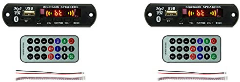 Oikabio 2X USB MP3 Modulo Bluetooth 12V MP3 WMA Decoder Scheda Audio Modulo FM AUX USB TF Radio per Auto Altoparlante Musica