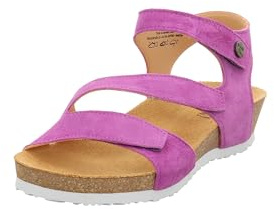Think! Damen DUMIA chromfrei gegerbte nachhaltige Sandale, ORCHIDEA 5130