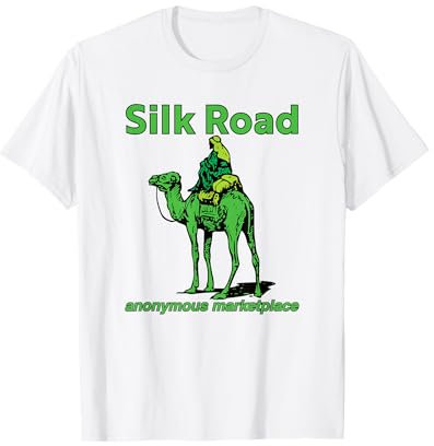 Silk Road Bitcoin Crypto currency blockchain tees Herren Unisex-Erwachsene T-Shirt Weiß S Crypto-T-Shirt