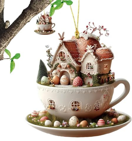 -Auto-Rückansicht-Ornamente, Ornamente für Baumschmuck, 2D-Acryl, flach, hängbar, Ornamente für Baumschmuck