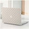 BYCeKe Kompatibel mit MacBook Pro 14 Zoll Hülle 2024-2021 M4-M1 Pro/Max A3112 A3185 A3401 A2918 A2992 A2779 A2442,für Mac Case,kariert Leder Plastik Hartschale mit Tastaturschutz für Mac pro14,Kariert