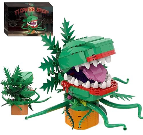 DzirePada Audrey II Building Blocks Set, 303 PCS Piranha Flower Little Shop of Horrors Building Kit, Cannibal Flower Building Model Toys, Ideas Gifts for Boys Girls Kids Adults