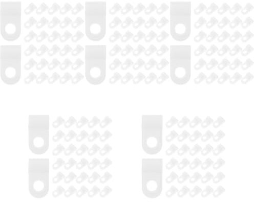 Gadpiparty 5 Sätze R-klemme Schwer Rollen Im Freien Wiederverwendbar Maschine Hängend Kabelbinder Clip Inhaber Stecker Draht Aufladen Weiß Pvc 100 Stück * 5