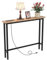 Bonnlo Console Table for Hallway, Slim Behind Couch Table with Outlets, Slim Console Table with USB Ports and 150cm Power cord, Sofa table with Charging Station, for Entryway, Corridor (Oak)