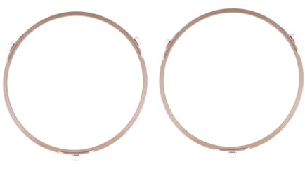 VANZACK 2 Stück Mikrowellen Drehtellerhalterung mit Runder Glas Plattentellerring Ersatz Stabiler Turntable Tray Roller Support für Mikrowellenherd