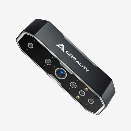 Creality CR-Scan Otter 3D-Scanner für 3D-Druck, Handheld-3D-Drucker-Scanner mit 4 Linsen, Stereo-Vision, 10–2000 mm Reichweite, Anti-Shake-Tracking, 24-Bit-Vollfarbe, für iOS, Mac, Windows, Android