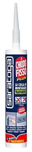 Saratoga IL CHIODO FISSO PLUS 280ml colla di montaggio trasparente inodore