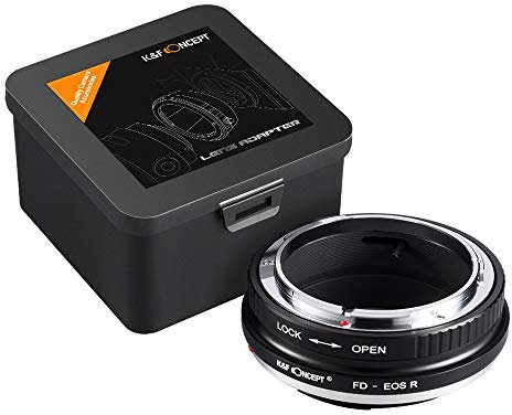 K&F Concept FD-EOS R Bajonettadapter Objektiv Ring für Canon FD Objektiv auf Canon EOS R-Mount Spiegellose Vollformatkamera Canon EOS RF RP