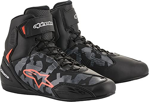 Alpinestars, Stivali da moto Nc da uomo, (Bk Grigio Macchina fotografica Rosso), 45.5 EU