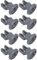 Ufixt Dishwasher Upper Top Basket Rack Wheel Runners Fits Lamona x 8