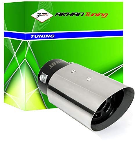 akhan - Endrohr Auspuffblende zum anschrauben Sport Sound 192x95x80mm Einlassdurchmesser 50-62mm