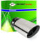 akhan - Endrohr Auspuffblende zum anschrauben Sport Sound 192x95x80mm Einlassdurchmesser 50-62mm