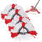 4 Pack Mop Replacement Heads, Triangle Spin Reusable Mop Heads, Compatible with Vileda Turbo Mop Heads Replacement