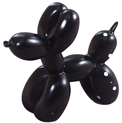 FYBlossom Ballon Hund Harz, Kunst Skulptur Figur Kunsthandwerk Zum Kuchenbacken Zuhause Dekorationen Party Dessert Desktop Ornament (Schwarz)