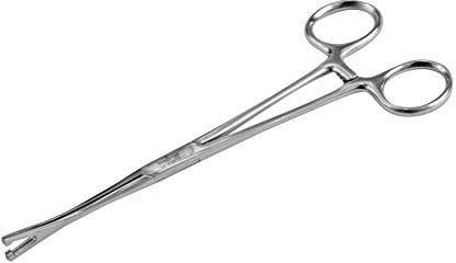 BEAUTY PLUS Triangle Ear Nose Body Piercing Holders Trio Forceps with or Without Slots 15cm or 18cm Profession Body Piercing Clamps… (18cm Triangle slotted)