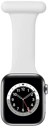 Compatible with Apple Watch Strap 38mm/40mm/41mm/42mm/44mm/45mm/46mm/49mm, Infection Control Design Pin Fob for Nurses Doctors Healthcare Paramedics (white, 38/40/41/42mm(Series 10))