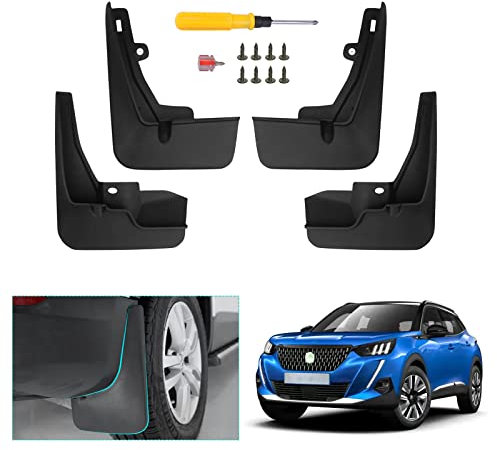 GAFAT Peugeot 2008 e-2008 GT Line 2020-2024 2025 Schmutzfänger, Peugeot 2008 2024 Restyling Kotflügel Vorne und Hinten, Spritzschutz Kein Bohren nötig ABS Kunststoff, Peugeot 2008 Zubehör (4 Stück)