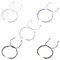 PH PandaHall 20Pcs Nylon Braided Cord Bracelets Adjustable Half-Finished Wave Rope Thread Bracelets with Jump Rings and Round Brass Beads for Wrist Charms Jewellery Making, 5 Colors