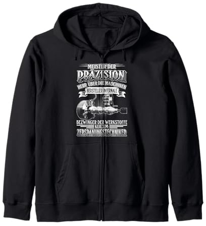 Meister Der Präzisions-CNC-Zerkleinerer Schneidetechniker Kapuzenjacke