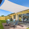 Sunnylaxx 3x3m Cuadrada Toldo Vela de Sombra, Crema Toldos Exterior Terraza Protección Rayos UV para Exteriores, Pergola, Jardín,Terrazas
