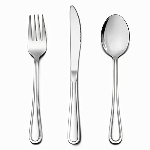 Kids Cutlery Sets, Homikit 9 Piece Stainless Steel Childs Toddler Flatware Silverware, Children Safe Utensil Set Include Knife Fork Spoon Set, Mirror Finished & Dishwasher Safe