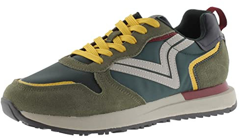 victoria 1985 Basket LEGGERA Nylon & Piezas Serraje & Logotipo Retro En Contraste 8802102 para Hombre Botella 43