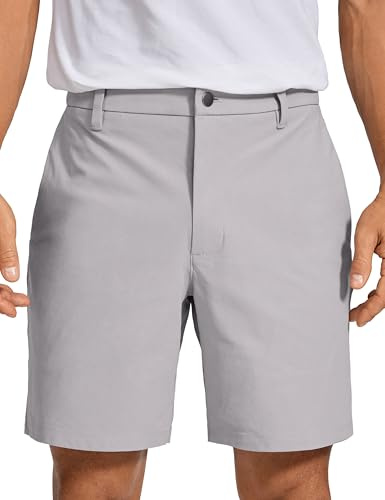 CRZ YOGA All Day Comfy Golf Shorts 18/23 cm | Gute Dehnbarkeit, Knitterarm, Lässig, Flache Vorderseite, Taschen, für Herren