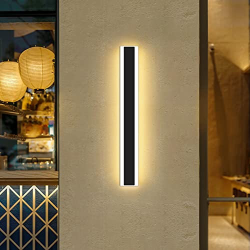 Moderne Led Wandleuchte für Den Außenbereich, 31W 80cm Tricolor-Licht 3000k/4500k/6000k Wandleuchte Mit Langem Lichtband