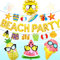 JeVenis Hawaii Beach Party Deko Beach Party Dekorationen Hawaii Party Dekorationen Luftballons Deko für Tropische Sommer Geburtstag